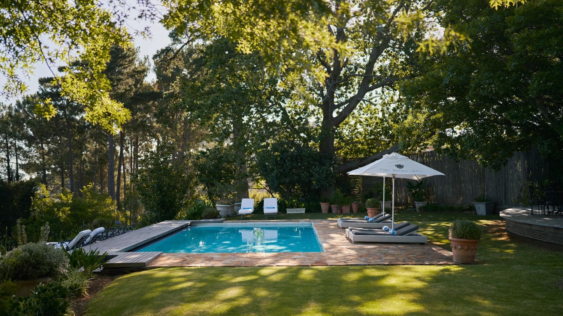 spanish farm pool area